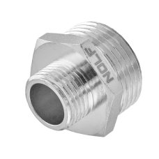 Ниппель редукционный Nolf NFC.N0608-N-3/4"x1/2" никелированный