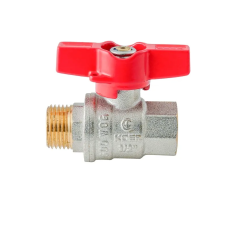 Кран шаровой ГШМ Koer Extreme KE.218-15 - 1/2" FM ручка "бабочка" красная