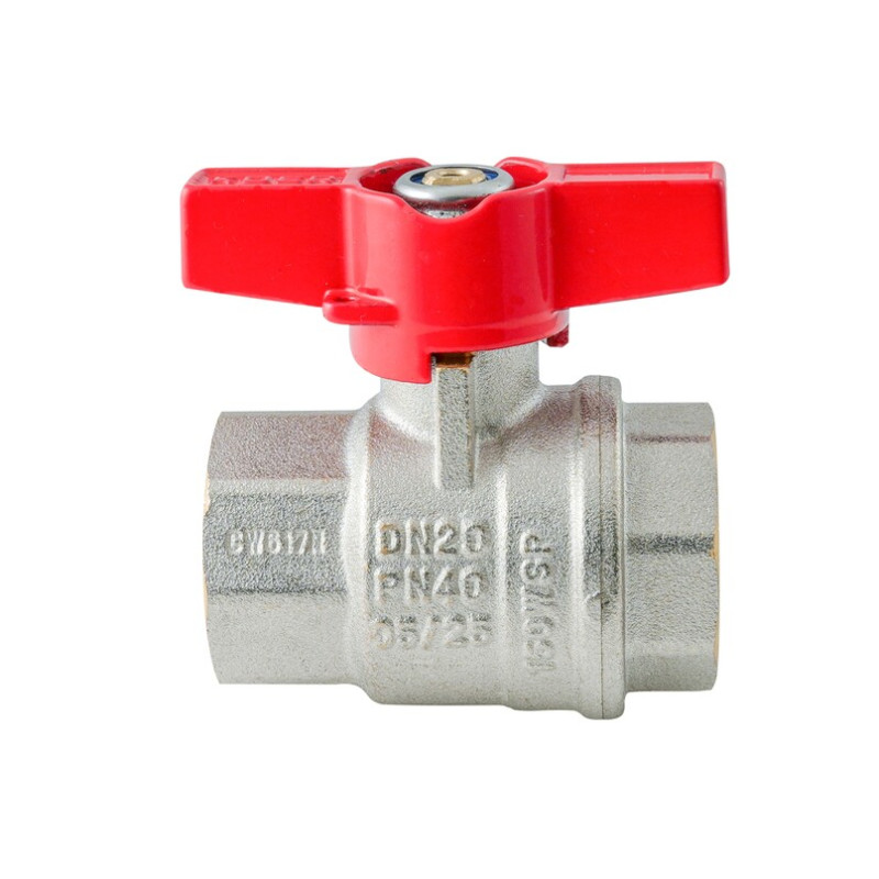 Кран шаровый ГГМ Koer Extreme KE.217-20 - 3/4" FF ручка "бабочка" красная