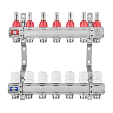 Коллекторный блок с расходомерами EUROPRODUCT EP.B3110-07-1 «x7 (корп. латунь)