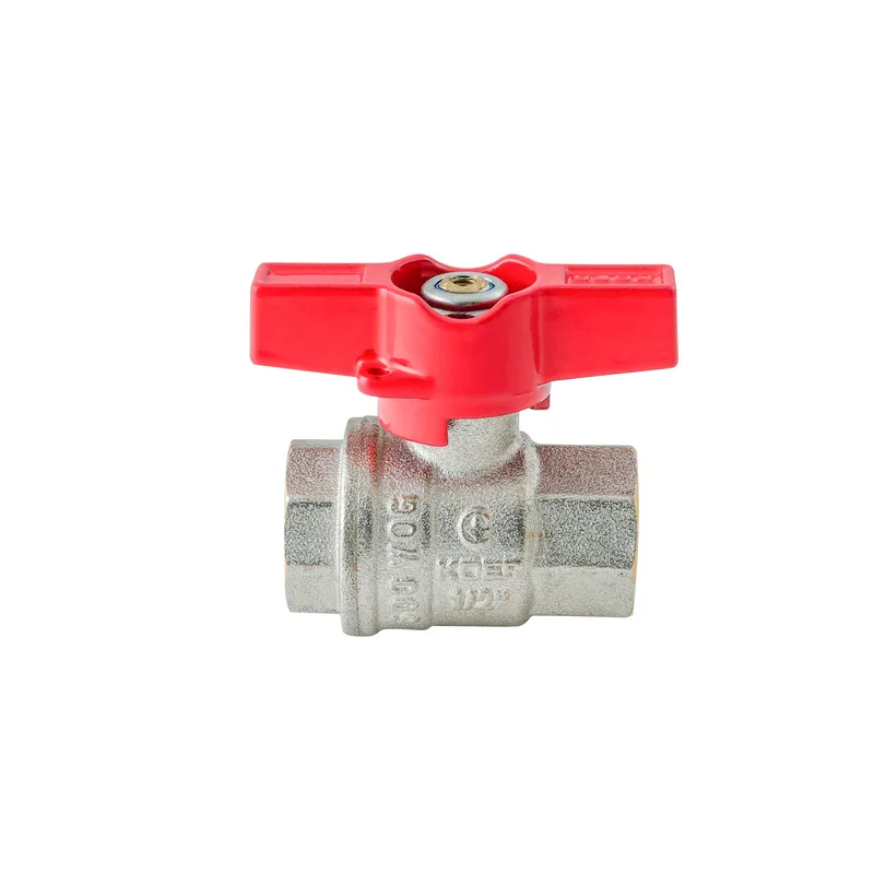 Кран шаровый ГГМ Koer Extreme KE.217-15 - 1/2" FF ручка "бабочка" красная