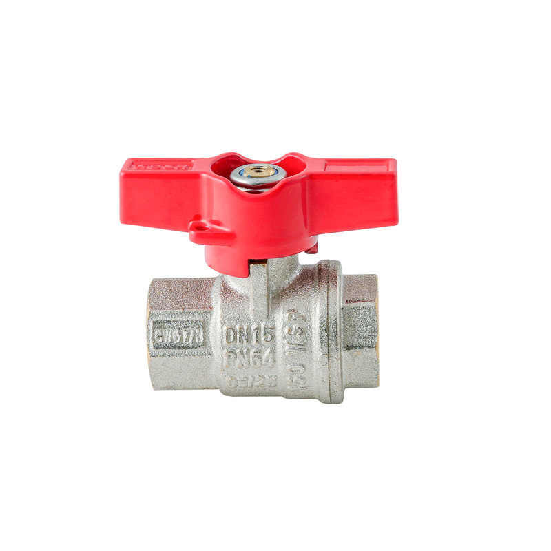 Кран шаровый ГГМ Koer Extreme KE.217-15 - 1/2" FF ручка "бабочка" красная