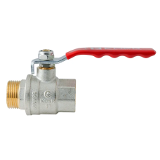 Кран шаровой ГШВ Koer Extreme KE.215-25 - 1" FM ручка "рычаг" красная