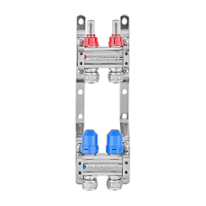 Коллекторный блок с расходомерами и евроконусами Koer KR.1210-2 - 1"x2 WAYS