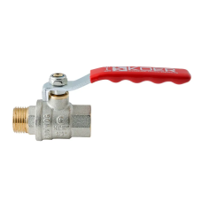 Кран шаровой ГШВ Koer Extreme KE.215-15 - 1/2" FM ручка "рычаг" красная