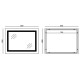 Зеркало Mixxus Warm MR02-80x60 (часы, LED-подсветка, антизапотевание)