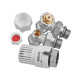 Комплект для подключения радиатора Koer SET-29 - 1/2'' (угловой) с термоголовкой