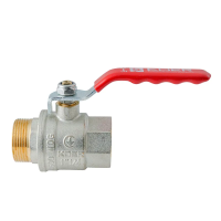 Кран шаровой ГШВ Koer Extreme KE.215-32 - 1 1/4" FM ручка "рычаг" красная
