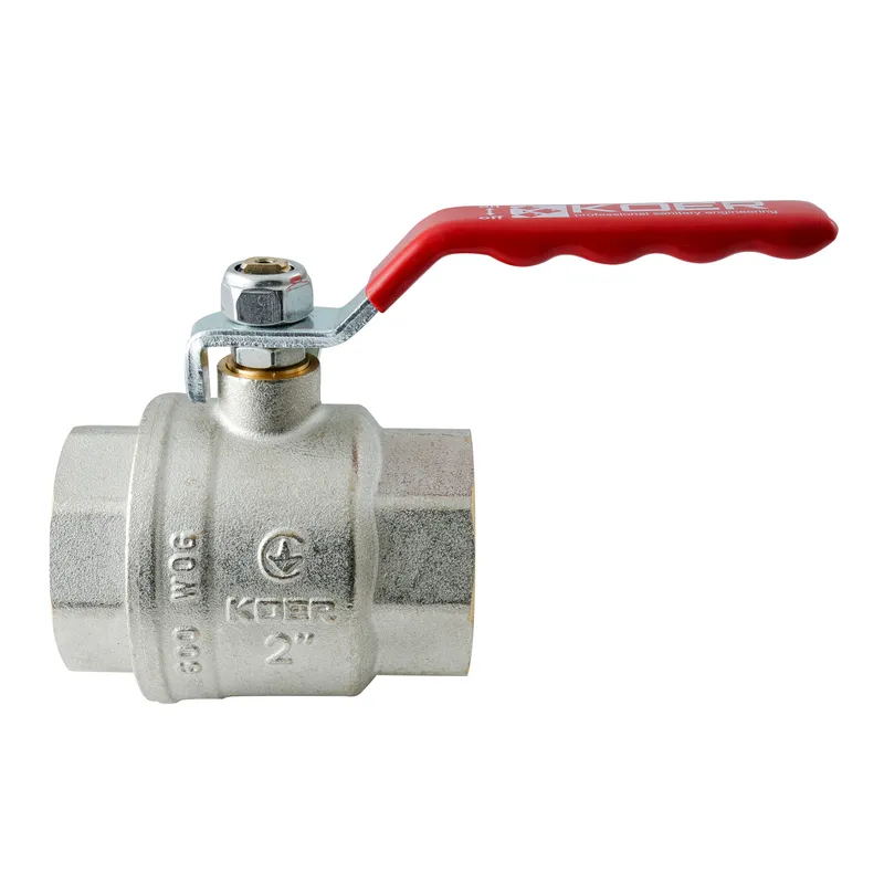 Кран шаровой ГГВ Koer Extreme KE.214-50 - 2" FF ручка "рычаг" красная