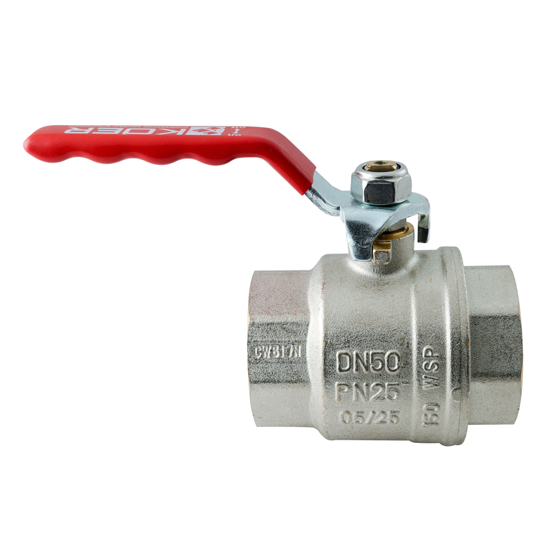 Кран шаровой ГГВ Koer Extreme KE.214-50 - 2" FF ручка "рычаг" красная