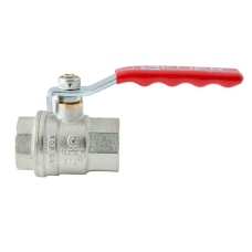 Кран шаровый ГГВ Koer Extreme KE.214-20 - 3/4" FF ручка "рычаг" красная