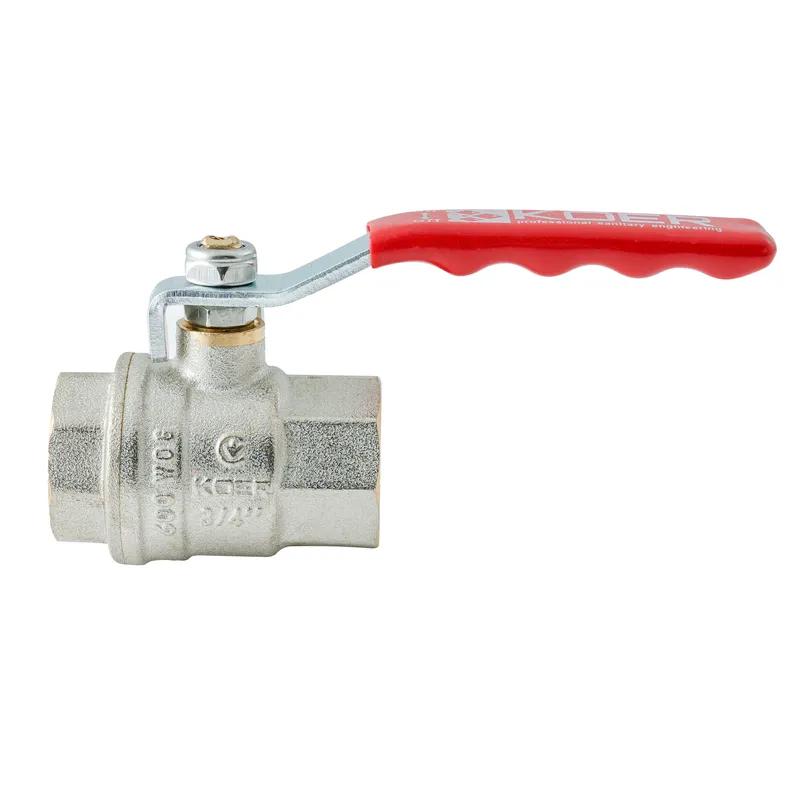 Кран шаровый ГГВ Koer Extreme KE.214-20 - 3/4" FF ручка "рычаг" красная