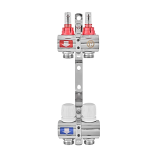 Коллекторный блок с расходомерами EUROPRODUCT EP.B3110-02-1 «x2 (корп. латунь)