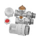 Комплект для подключения радиатора Koer SET-30 - 1/2'' (прямой) с термоголовкой