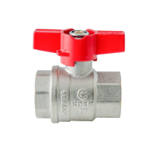 Кран шаровый ГГМ Koer Extreme KE.217-25 - 1" FF ручка "бабочка" красная