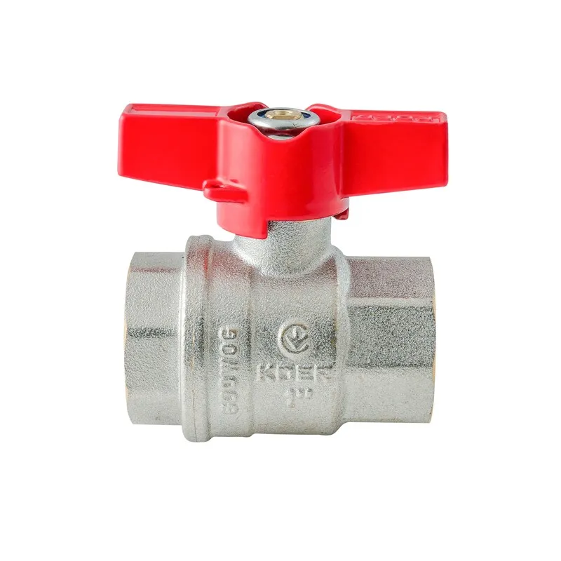 Кран шаровый ГГМ Koer Extreme KE.217-25 - 1" FF ручка "бабочка" красная