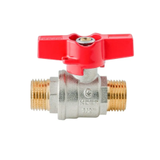 Кран шаровый ШШМ Koer Extreme KE.219-15 - 1/2" MM ручка "бабочка" красная