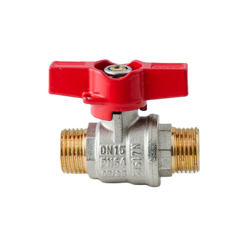 Кран шаровый ШШМ Koer Extreme KE.219-15 - 1/2" MM ручка "бабочка" красная