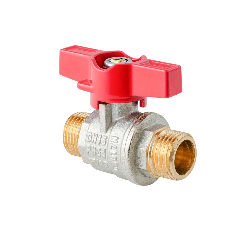 Кран шаровый ШШМ Koer Extreme KE.219-15 - 1/2" MM ручка "бабочка" красная