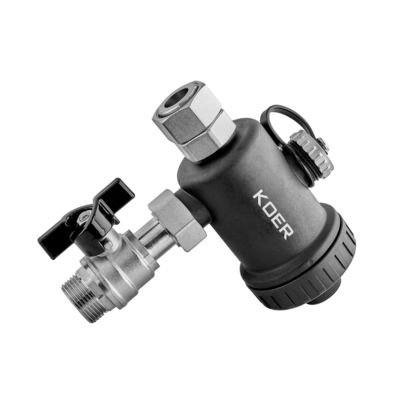 Фильтр компактный магнитный для котла Koer KR.1274 - 3/4" с краном (PA-GF)