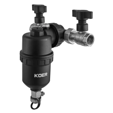 Сепаратор шлама Koer KR.1273 - 3/4" универсальный магнитный с кранами (PA-GF)