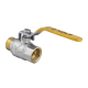 Кран шаровой Nolf NF.622 - 3/4" FM ГШВ YELLOW, ручка "рычаг" желтая