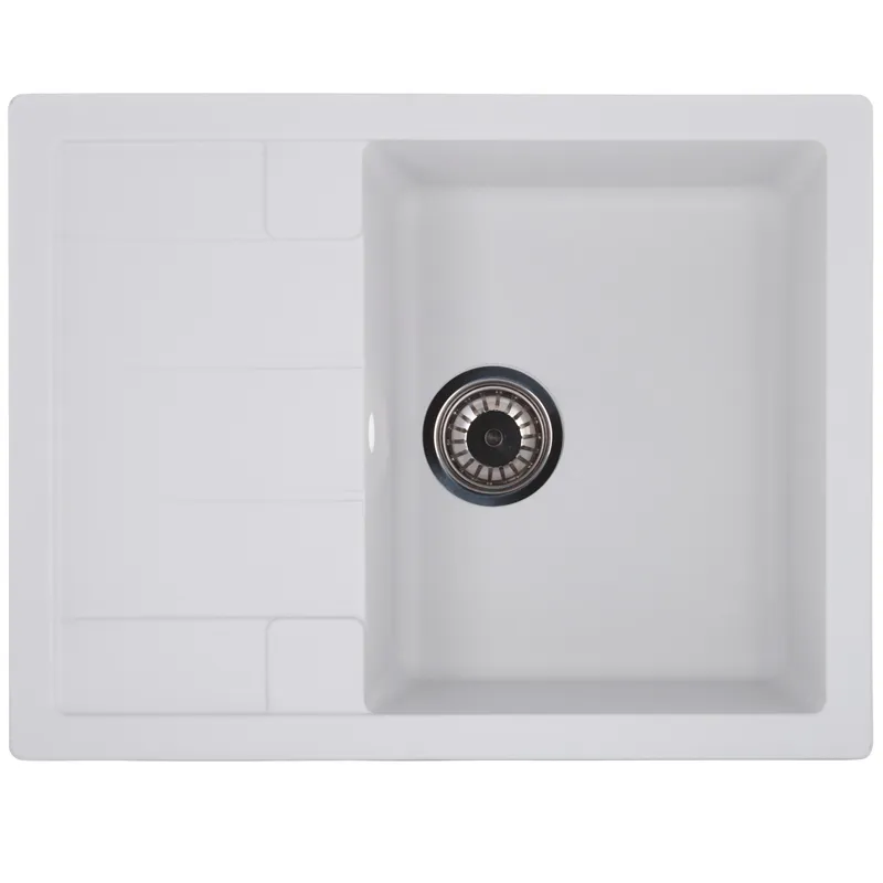 Мойка кухонная Zerix ZS-6550S-01 Белая