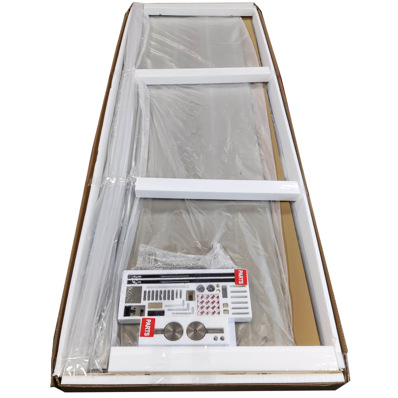 Двері в нішу Koer SR SD01-120x200-TR-02 прозоре скло Easy Clean 8мм, нікель