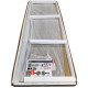 Двері в нішу Koer SR SD01-120x200-TR-02 прозоре скло Easy Clean 8мм, нікель