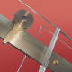 Двері в нішу Koer SR SD01-120x200-TR-02 прозоре скло Easy Clean 8мм, нікель
