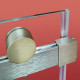 Двері в нішу Koer SR SD01-120x200-TR-02 прозоре скло Easy Clean 8мм, нікель