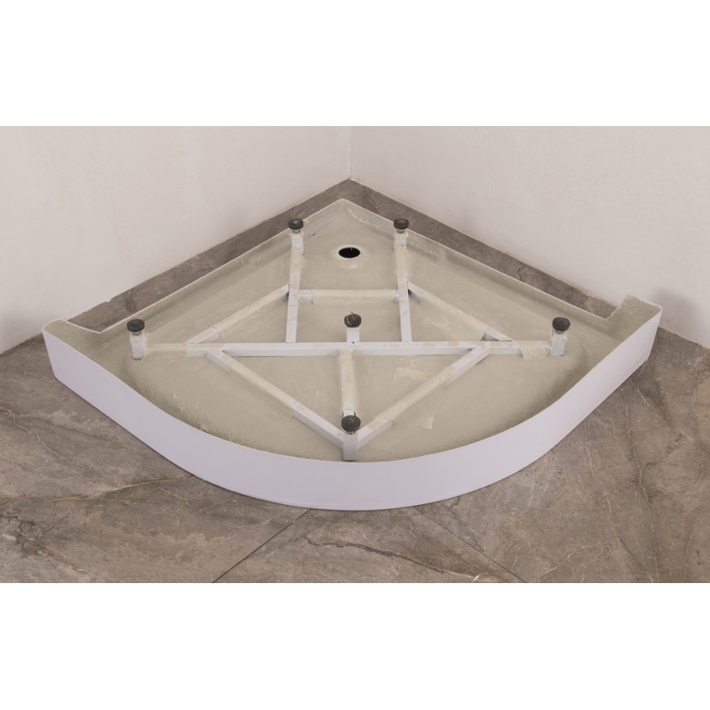 Душовий піддон з сифоном Mixxus PLAIN ST01-90x90x13 діаметр зливу 52 мм