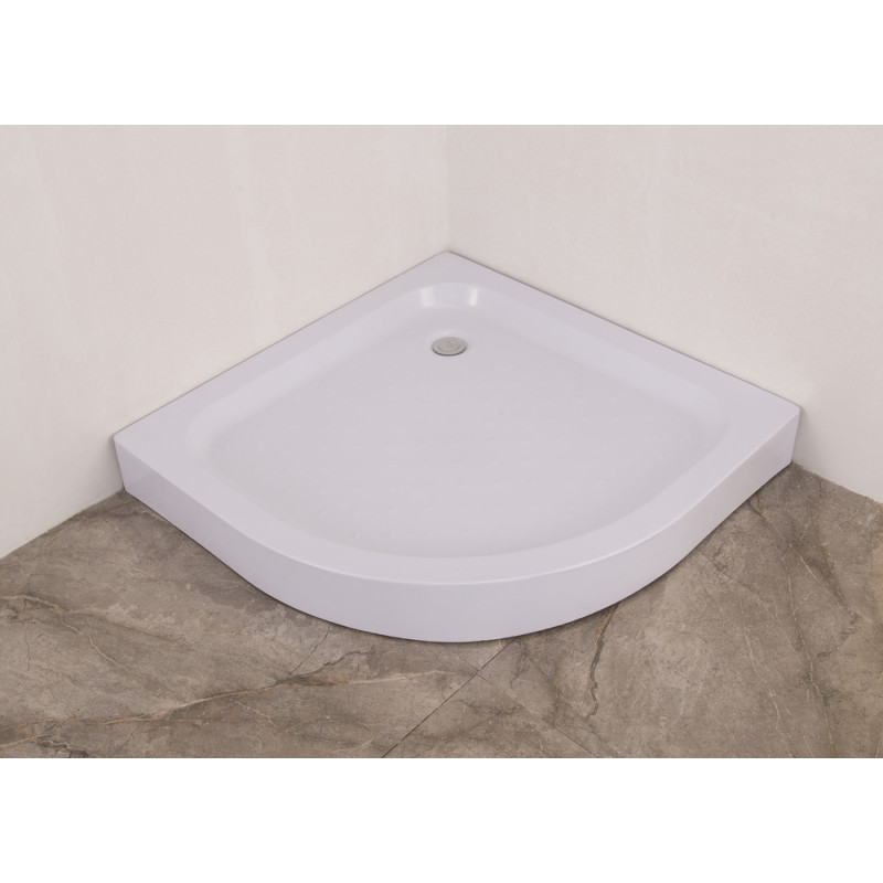 Душовий піддон з сифоном Mixxus PLAIN ST01-90x90x13 діаметр зливу 52 мм