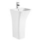 Раковина моноблок Mixxus BEVEL-1101 с отверстием под смеситель и переливом 450х435х835mm