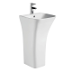 Раковина моноблок Mixxus BEVEL-1101 с отверстием под смеситель и переливом 450х435х835mm