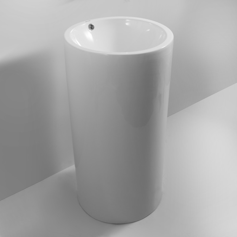 Раковина моноблок MIXXUS PREMIUM ELLIPSE-1101 460х460х855mm с переливом
