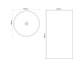 Раковина моноблок MIXXUS PREMIUM ELLIPSE-1101 460х460х855mm с переливом