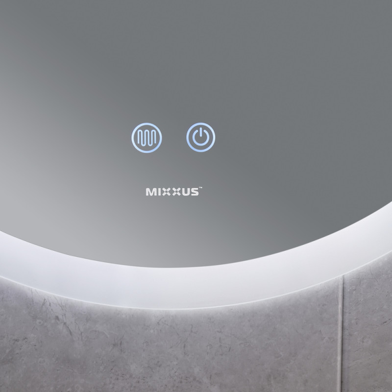 Зеркало Mixxus PLAIN MC11-60 с LED Touch, Anti-fog, димером, рег. яркости