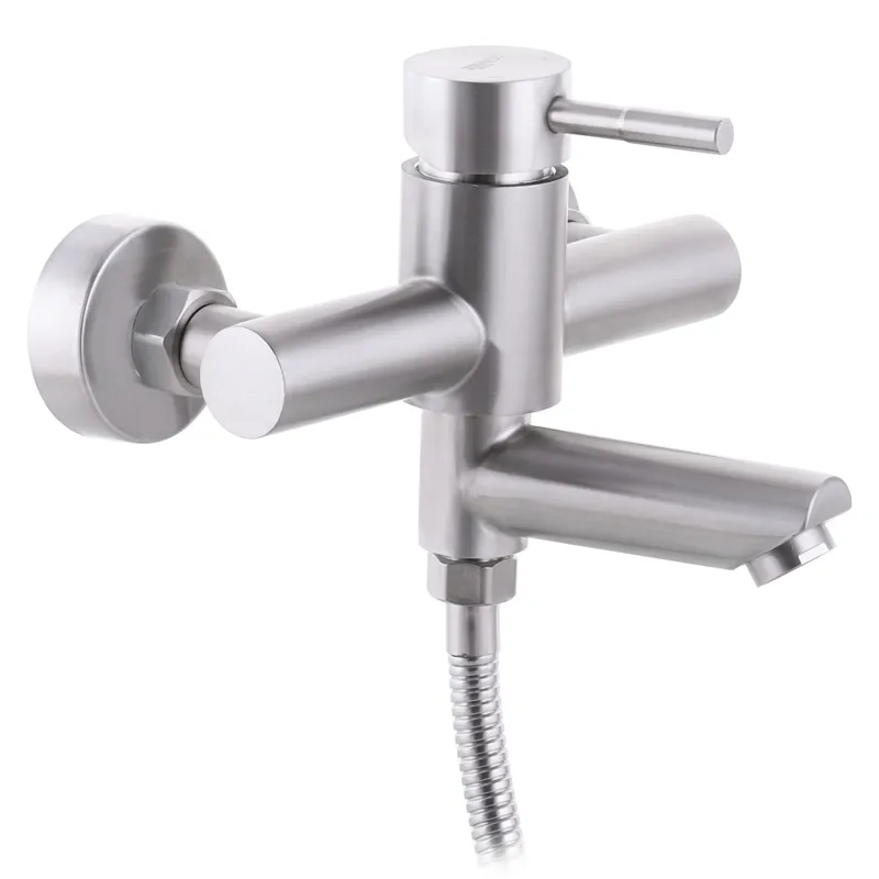 Смеситель для ванны из нерж. стали SUS304 Zerix SUS-009 (Euro)