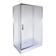 Душова кабіна з низьким піддоном Mixxus HARD SCT01-120x80x198-TR CHROME прозоре скло 5мм (MI69