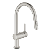 Сенсорный смеситель для кухни с выдвижным изливом Grohe Minta Touch