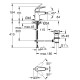 Смеситель для биде Grohe Eurosmart New