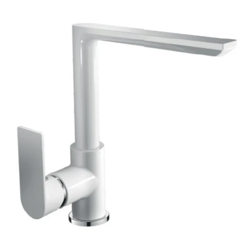 Смеситель для кухни HAIBA ALEX 018 WHITE-CHROME