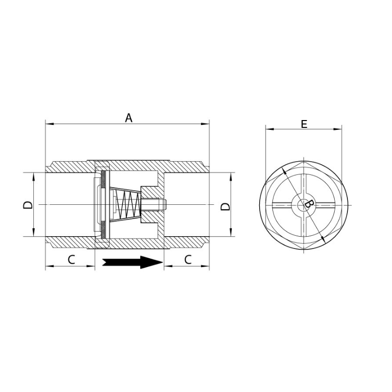 Клапан обратный Koer K0253.PRO - 32 PPR