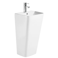 Раковина моноблок Mixxus STYLE-1101 с отверстием под смеситель и переливом 440х380х830mm