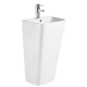 Раковина моноблок Mixxus STYLE-1101 с отверстием под смеситель и переливом 440х380х830mm
