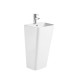 Раковина моноблок Mixxus STYLE-1101 с отверстием под смеситель и переливом 440х380х830mm