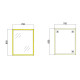 Зеркало настенное Zerix FONTE MRZ09-700x850-REVERSE GOLD прямоугольное в золотой раме