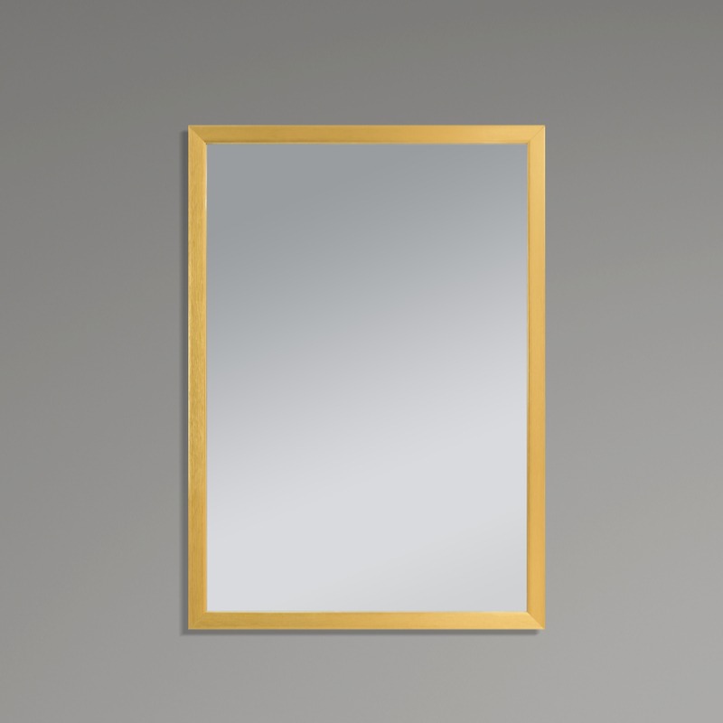 Зеркало настенное Zerix FONTE MRZ09-700x850-REVERSE GOLD прямоугольное в золотой раме