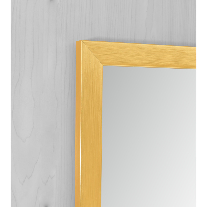 Зеркало настенное Zerix FONTE MRZ09-700x850-REVERSE GOLD прямоугольное в золотой раме